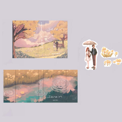 Illustration is made for Nexterday Publisher release of the novel "Serein" by Noveli Adelia©2023 Novel cover by : Cindy Shilpia